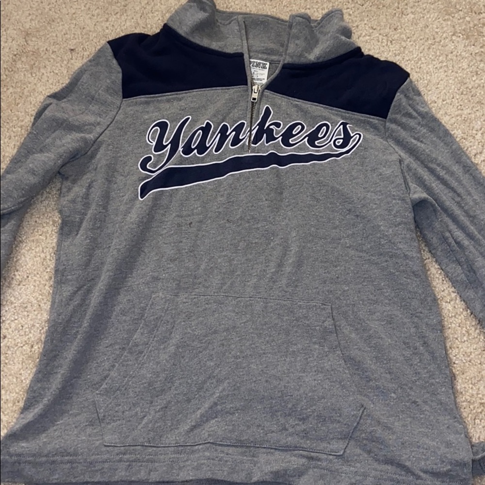 Victoria Secret Pink MLB Yankees Quarter Zip
